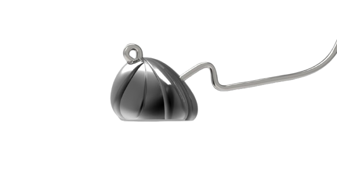 Anzuelos AGR Shaky Head Matte Black 3/0