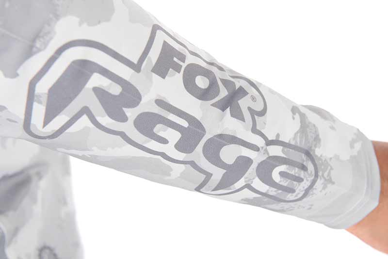 Technisches T-Shirt mit UV-Kapuze Fox Rage Helles Tarnmuster