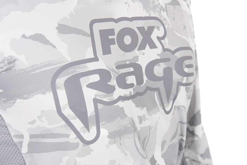 Technisches T-Shirt mit UV-Kapuze Fox Rage Helles Tarnmuster