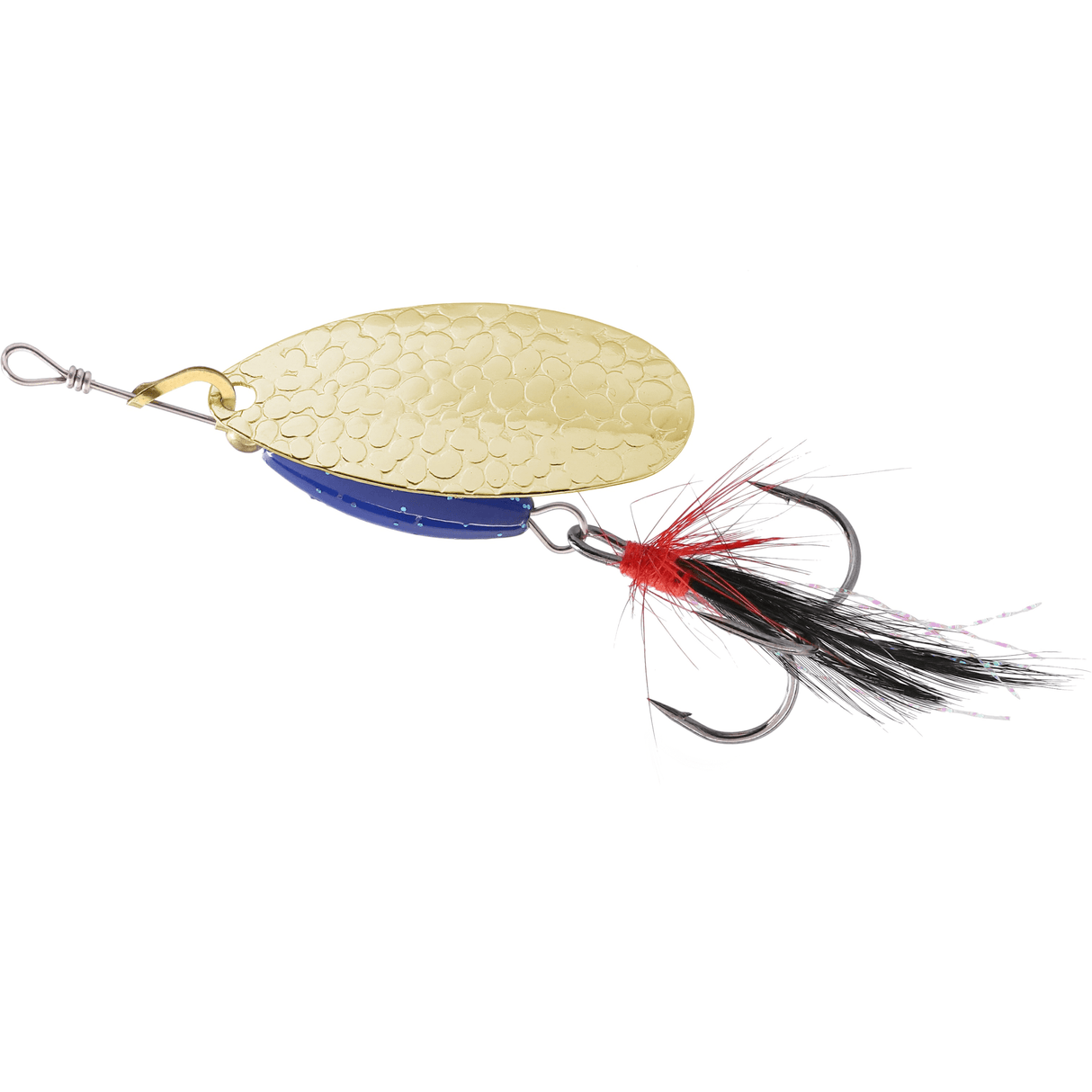 Löffelblinker Mikado M-Grub Gold/ Blauer Ritter