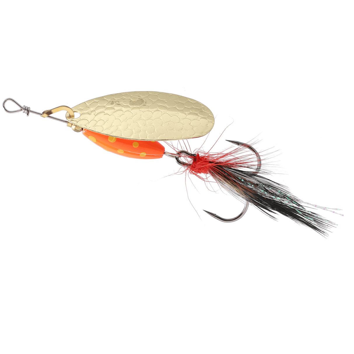 Löffelblinker Mikado M-Grub Gold/Roter Tiger
