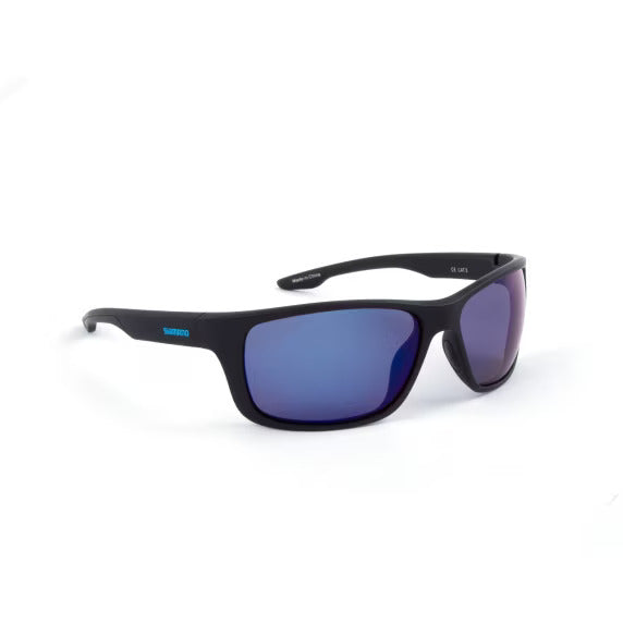 Brillen polarisierende Sonnenbrille Shimano Antares Matte Schwarz und Blau