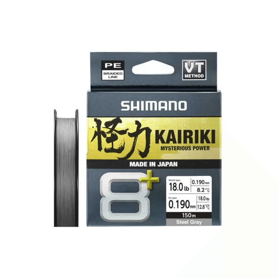 Geflochtener Faden Shimano Kairiki 8+ Grau 150 m