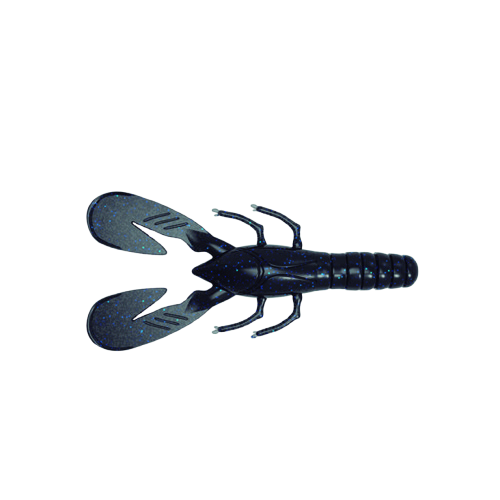 Gummifisch AGR Lethal Craw 85 mm Schwarz Blau