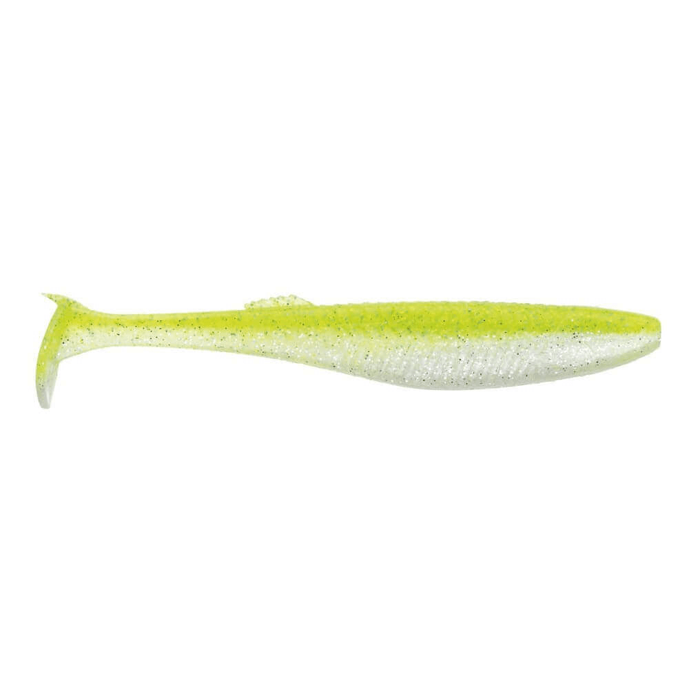 Vinilo Rapala Crushcity The Kickman 100 mm Chart White Flash