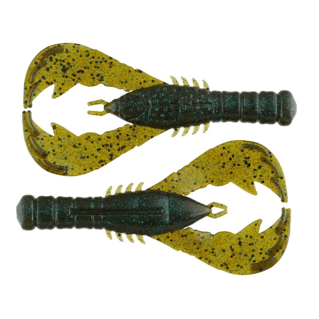 Gummifisch Yamamoto Yama Craw 3" - 76 mm Grüner Kürbis Blau