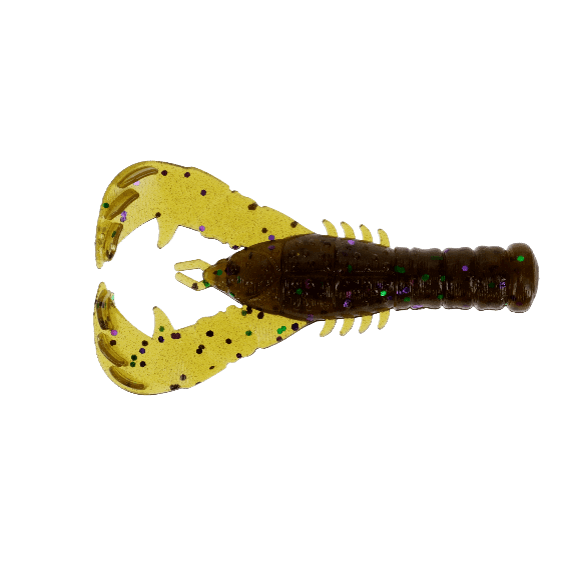 Gummifisch Yamamoto Yama Craw 3" - 76 mm Groß Grün Violett