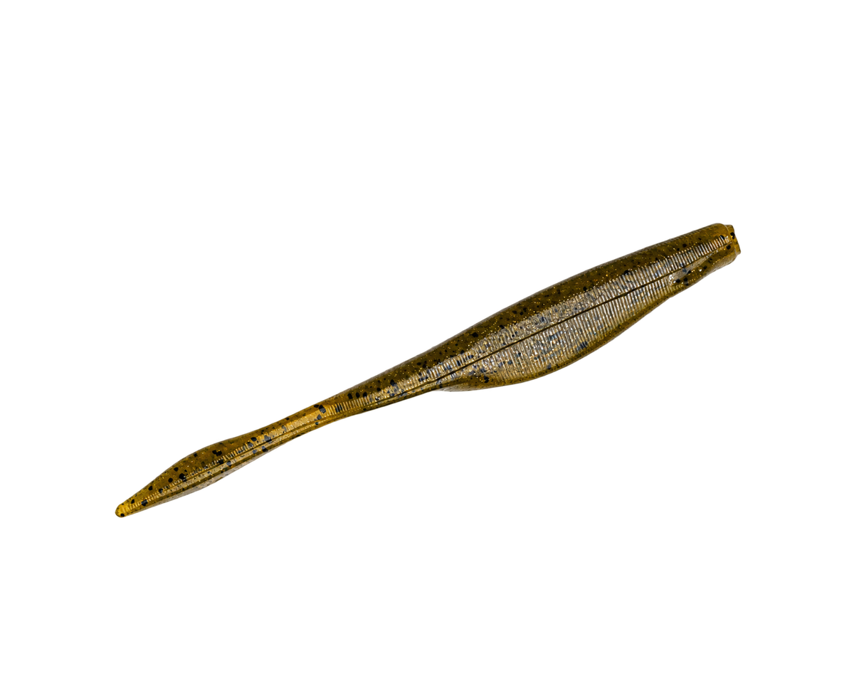 Gummifisch Strike King Caffeine Shad 127 mm Green Pumpkin