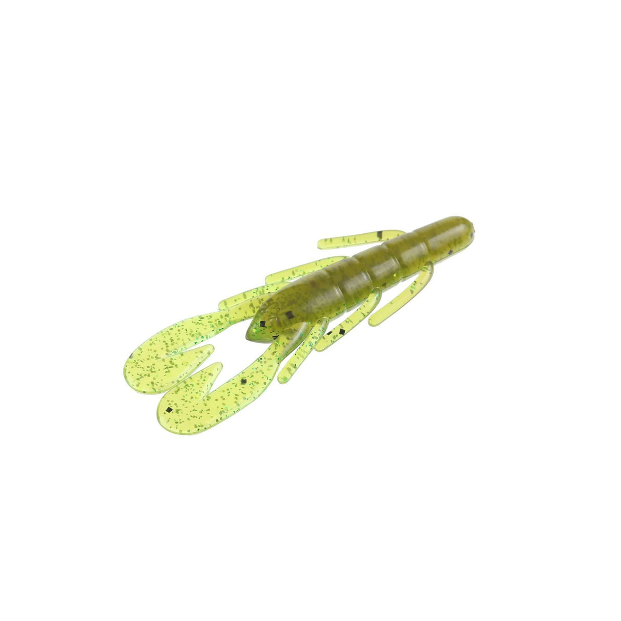 Gummifisch Zoom Mikro Ultravibe Speed Craw 66 mm Grüner Kürbis Chart Belly