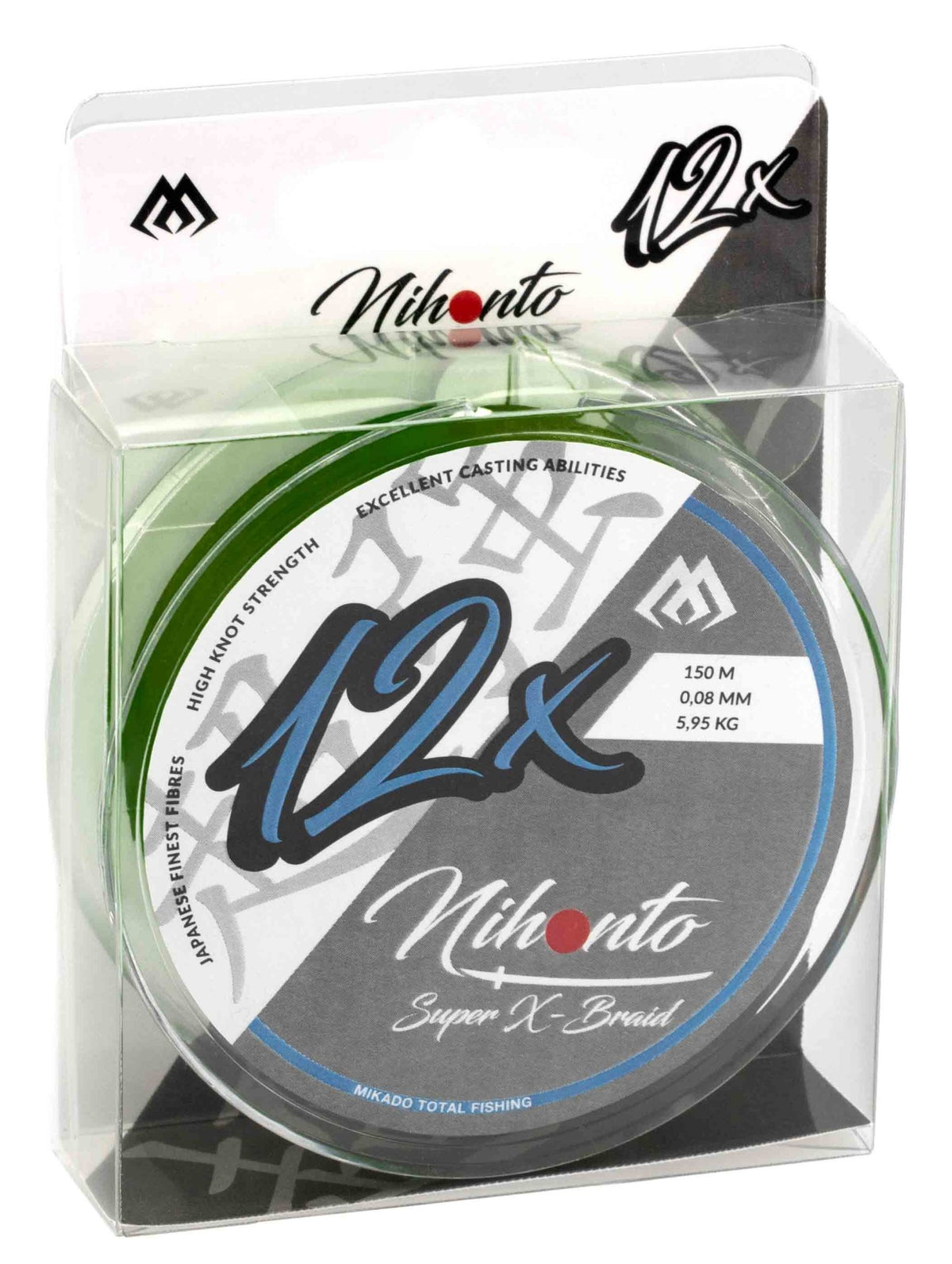 Hilo Trenzado Mikado Nihonto Super X 150 m Dark Green - Tienda Bass