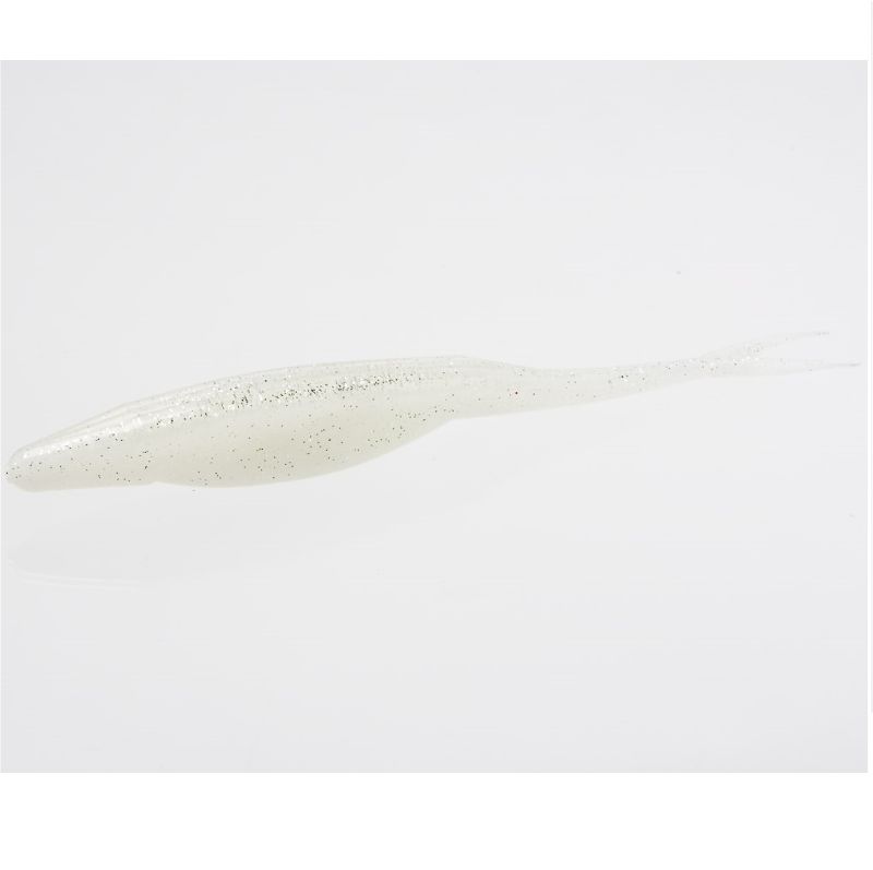 Vinilo Zoom Super Flukes Jr 100 mm White - Tienda Bass