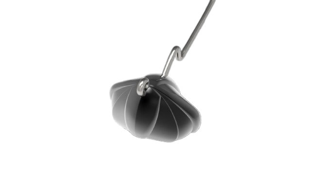 Anzuelos AGR Shaky Head Matte Black 3/0
