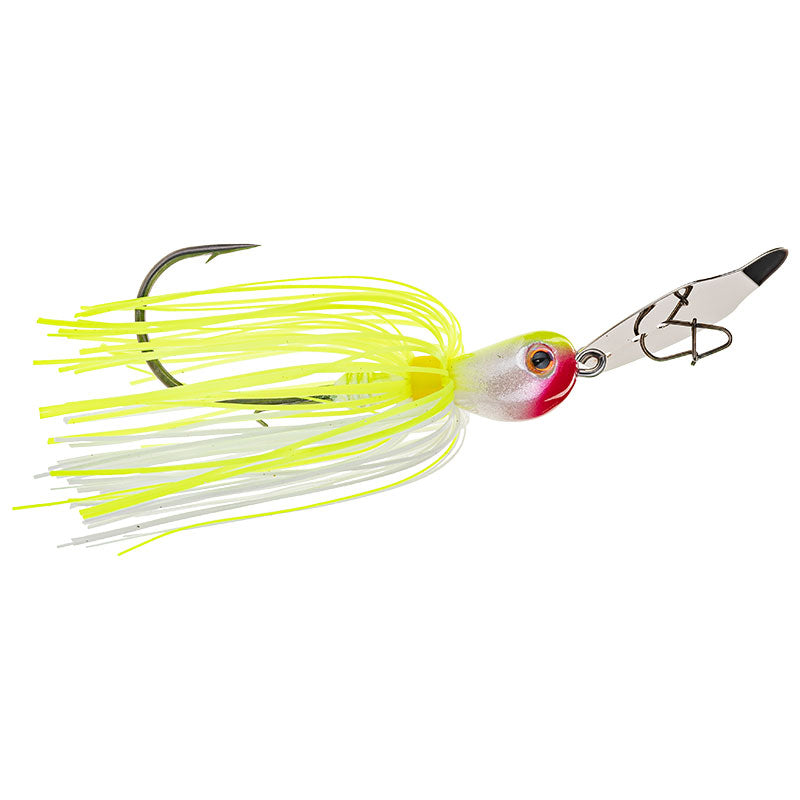 Chatterbaits Strike King 21,3g Thunder Cricket Vibrating Swim Jig Chartreuse Weiß