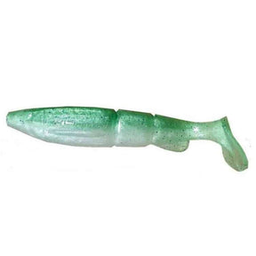 Swimbait Vinilo Alpha Hacker 5 Green Glitter