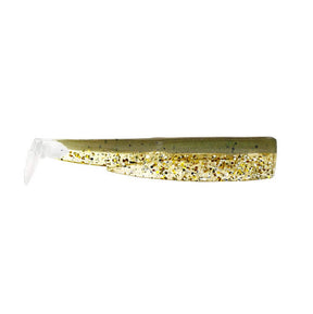 Vinilo Black Minnow 140 Glitter Khaki
