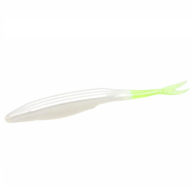 Vinilo Zoom Super Flukes 130 mm Pearl Chartreuse Tail