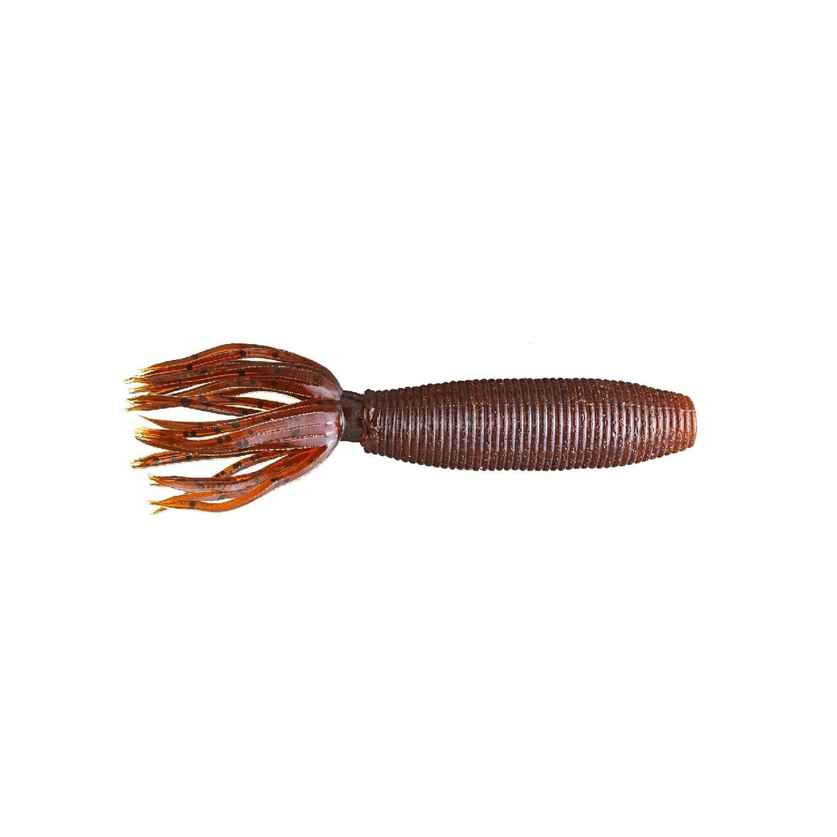 Gummifisch Yamamoto Fat Ika 4" 100 mm Dark Pumpkin W/Large Black Flake