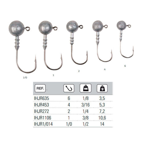 Anzuelos Jig Hart Head 1/0 - 14 g - Tienda Bass