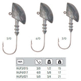 Anzuelos Jig Hart Head nº4/0 - 17 gramos - Tienda Bass