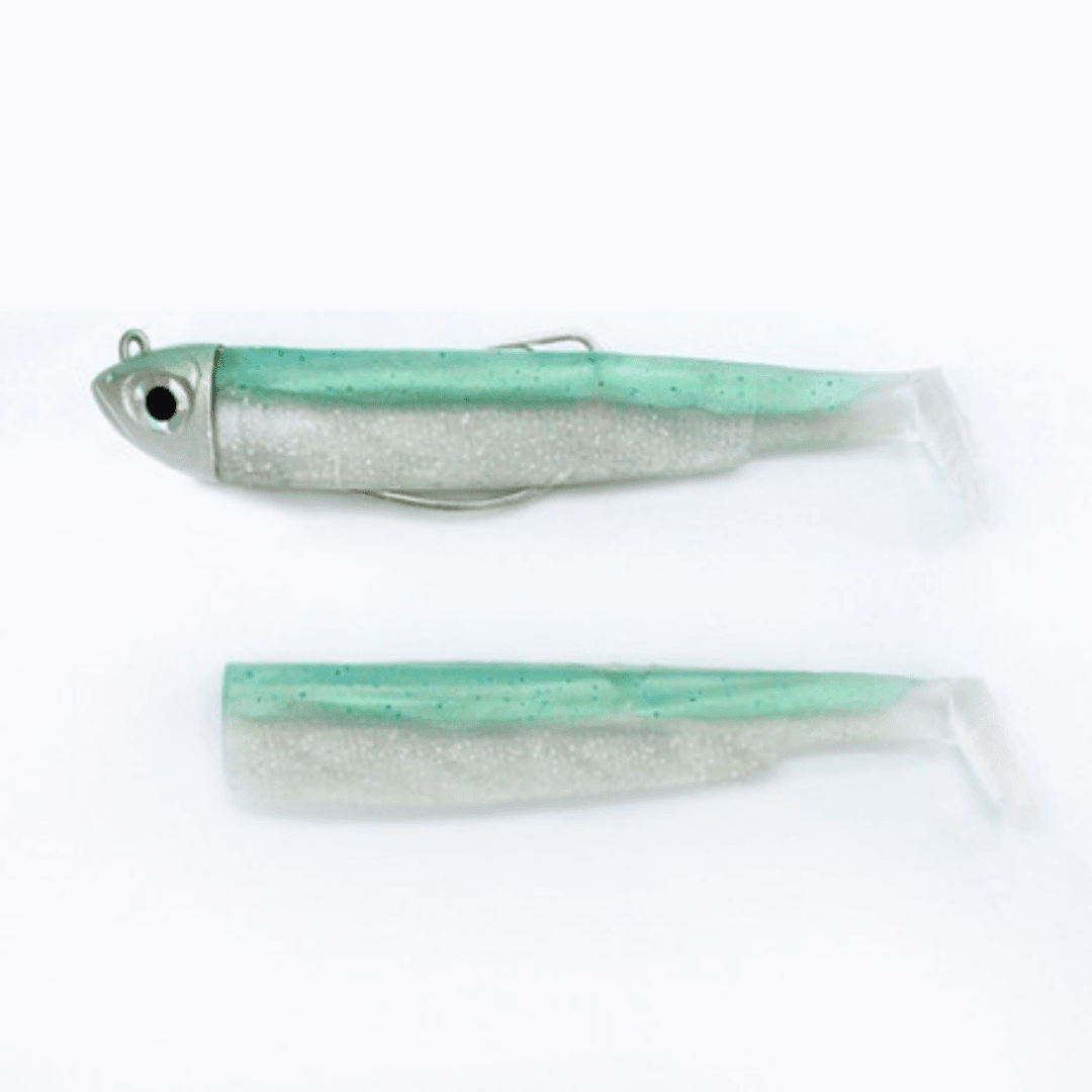 Combo Black Minnow Nº3 120 Shore 12 g Green Glitter - Tienda Bass