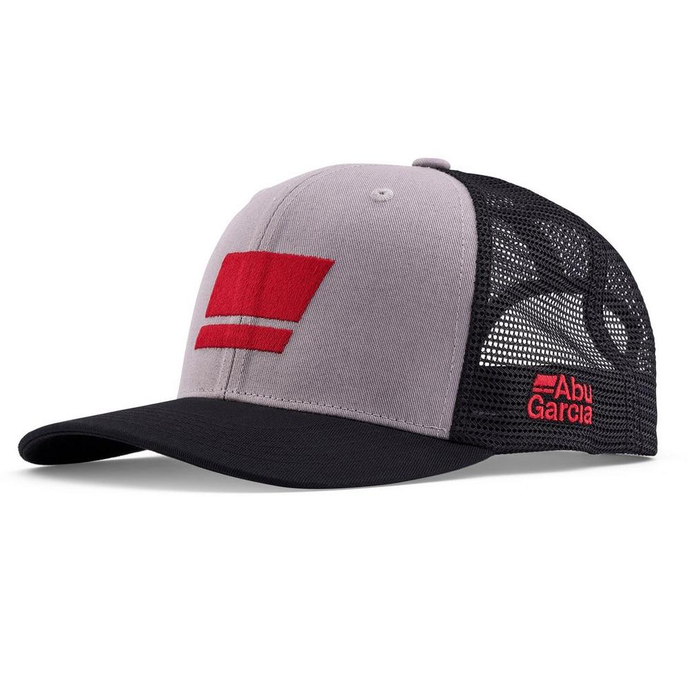 Gorra Abu Garcia Flag Trucker Gris Negro - Tienda Bass