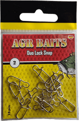 Grapas AGR Duo Lock Snap Nickel - Tienda Bass