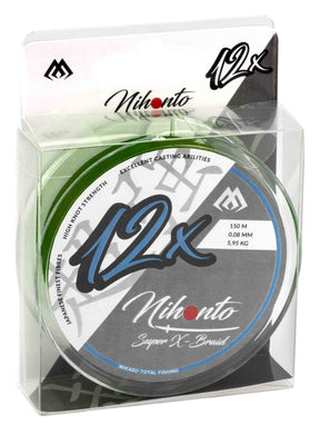 Hilo Trenzado Mikado Nihonto Super X 150 m Dark Green - Tienda Bass