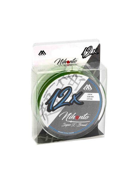 Hilo Trenzado Mikado Nihonto Super X 150 m Dark Green - Tienda Bass
