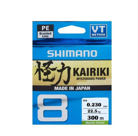 Hilo Trenzado Shimano Kairiki 8 Verde 300 m - Tienda Bass