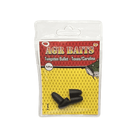 Peso Bala de Tungsteno AGR Texas & Carolina Negro - Tienda Bass