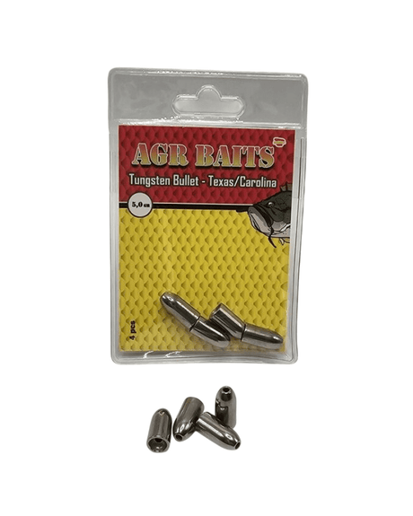 Peso Bala de Tungsteno AGR Texas & Carolina Plata - Tienda Bass