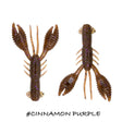 Vinilo Cangrejo Iberican Lures Baby Fighter Krab 76 mm Cinnamon Purple - Tienda Bass