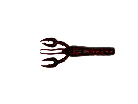 Vinilo Yamamoto Fat Baby Craw Floater 3´75" 95 mm Black Red Flake - Tienda Bass