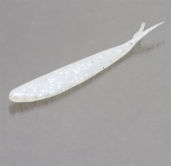 Vinilo Zoom Flukes 108 mm Blue Pearl Silver Glitter - Tienda Bass