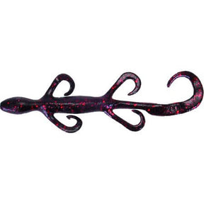Vinilo Zoom Lizard 150 mm Black Red Glitter - Tienda Bass