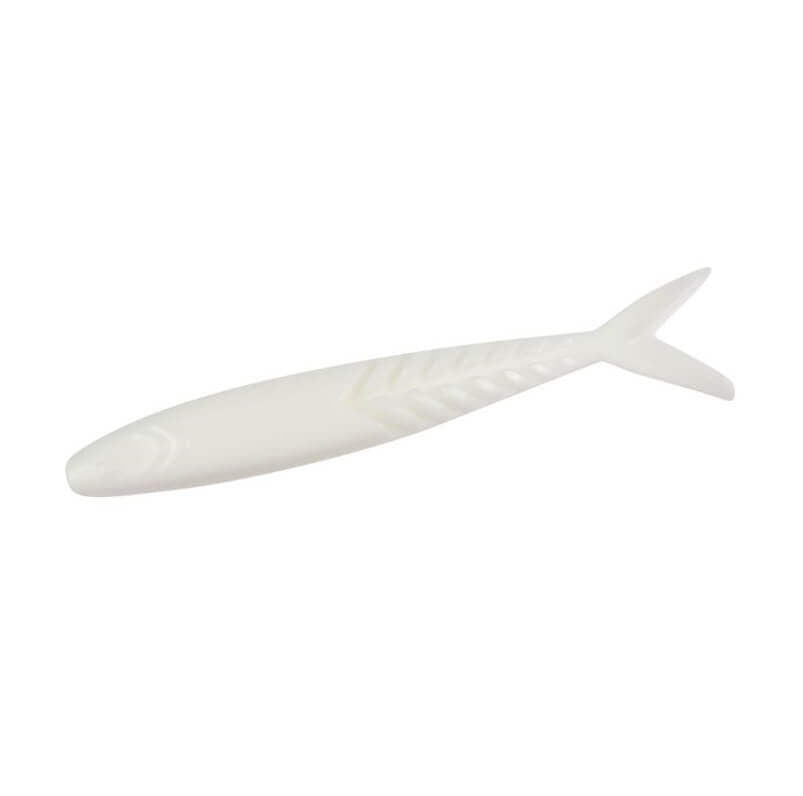 Vinilo Zoom Shimmer Shad 108 mm White - Tienda Bass