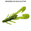 Vinilo Zoom Ultra Vibe Speed Craw 90 mm Watermelon Gold Glitter - Tienda Bass
